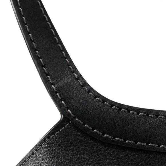 Auth COACH - CAM00 Black Leather Tote Bag - Picture 9 of 15